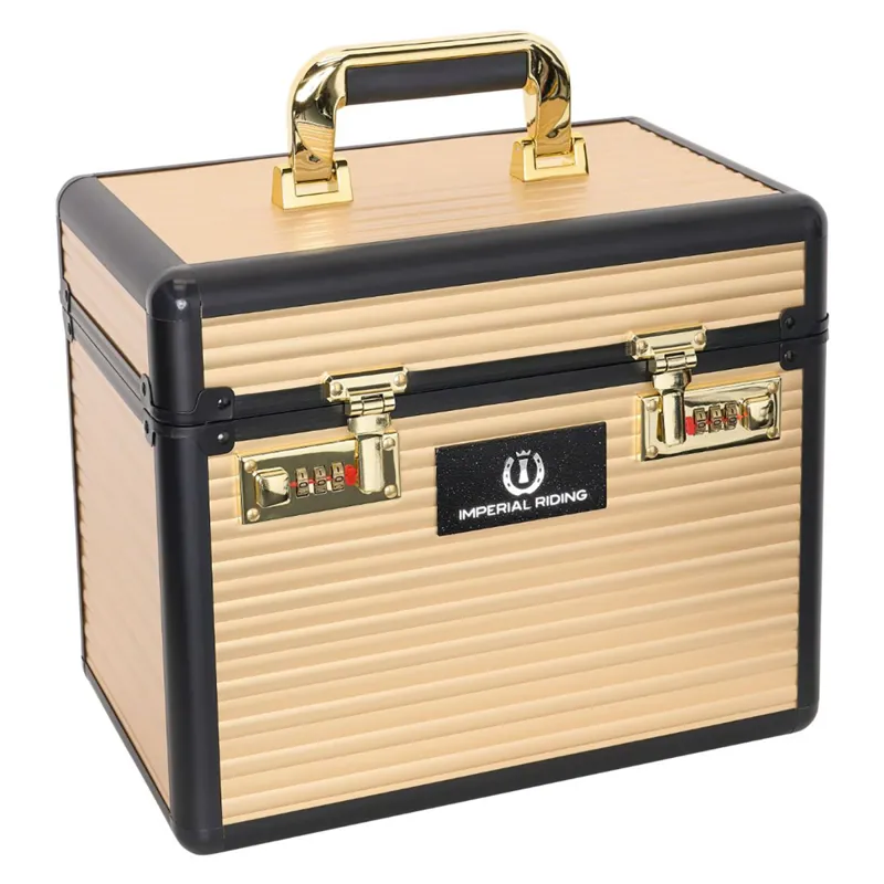 Imperial Riding Small Classic Grooming Box - Gold