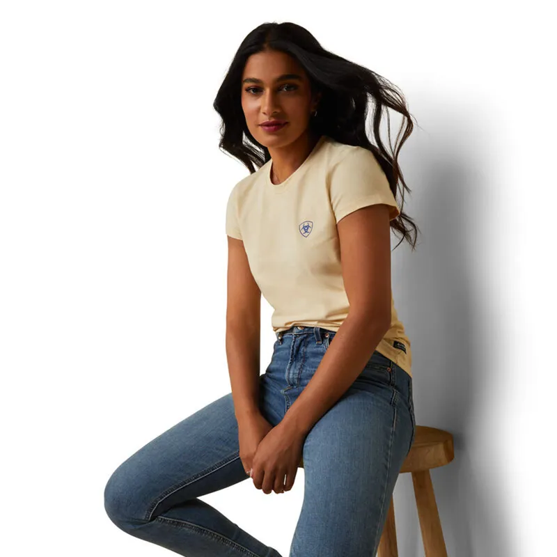 Ariat Women's Varsity Camo T-Shirt - Primrose Yellow