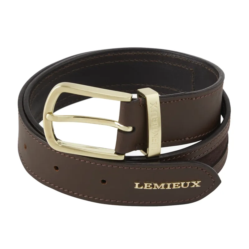 LeMieux Suede Insert Belt - Brown