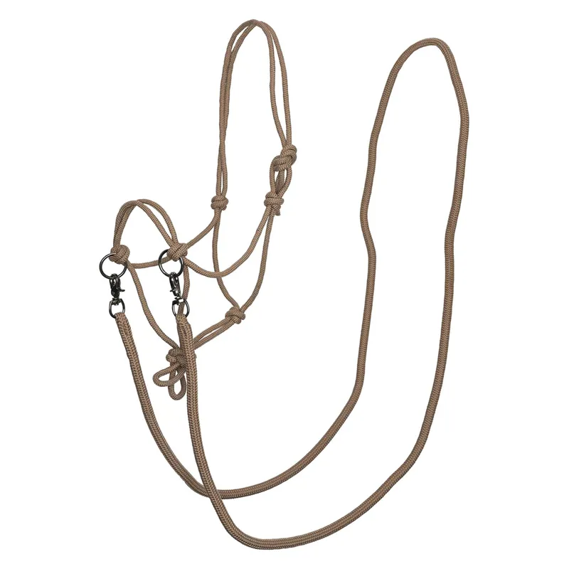 Imperial Riding Free Ride Rope Headcollar - Cappuccino