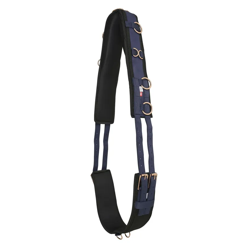 Imperial Riding Deluxe Extra Lunging Girth - Navy/Rose Gold