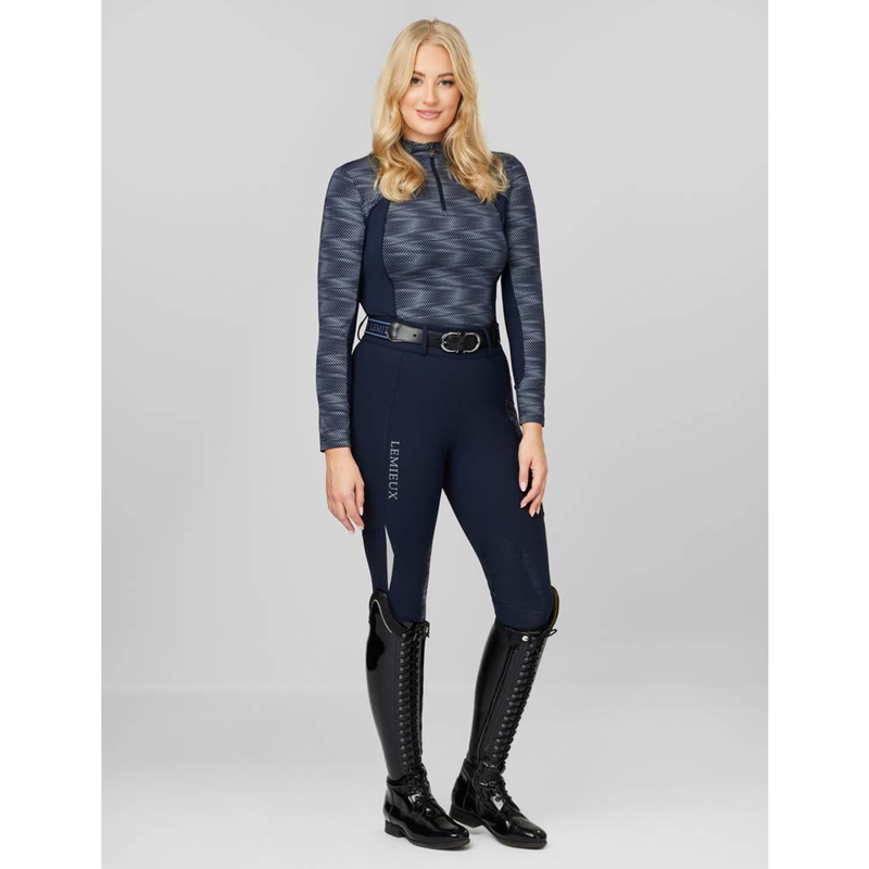 LeMieux Eleanor Pull On Breeches - Navy-4