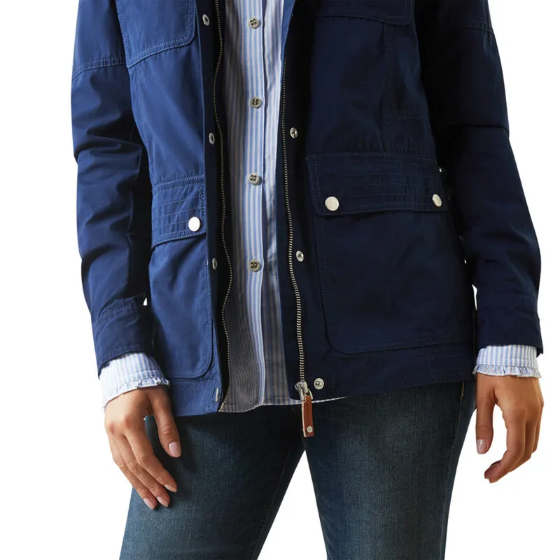 Ariat Women's Calumet Field Jacket - Navy-4