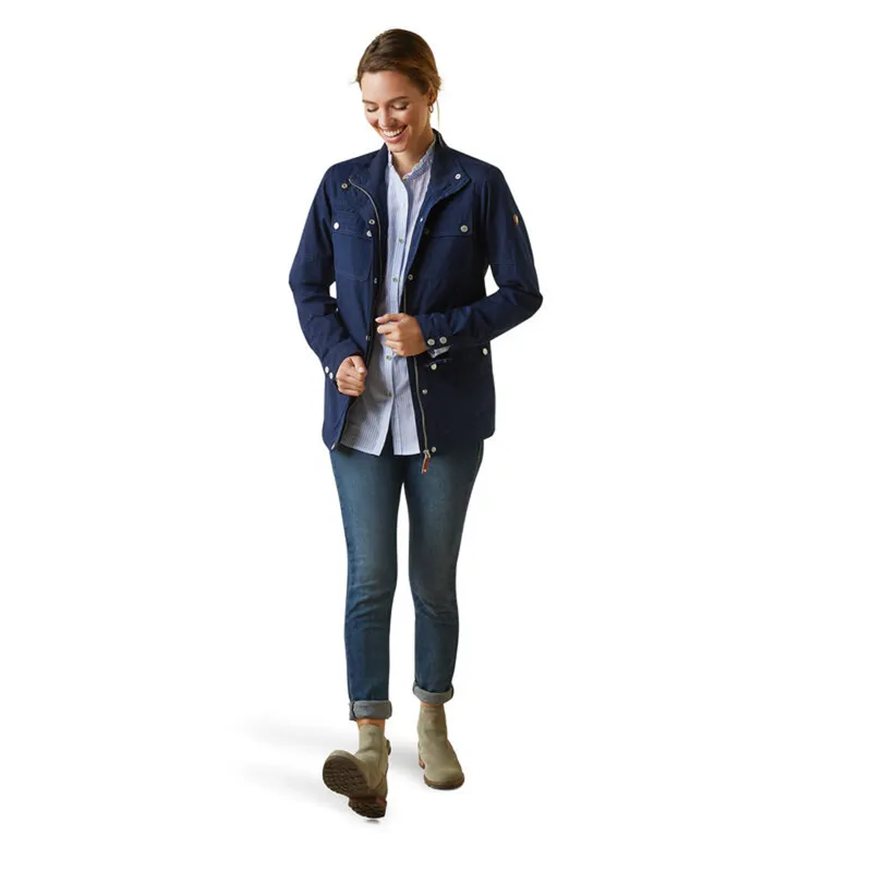 Ariat Women's Calumet Field Jacket - Navy-5