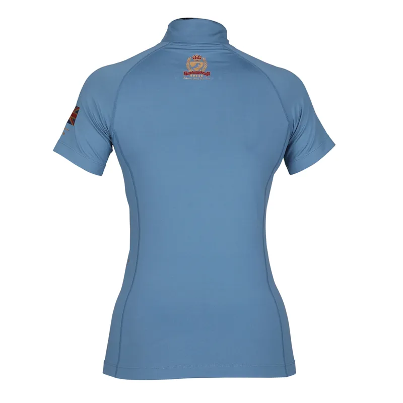 Aubrion Young Rider Team Short Sleeve Base Layer - Steel-1