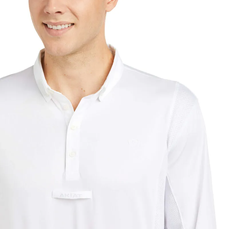 Ariat Men's Tek Long Sleeve Show Shirt - White-2