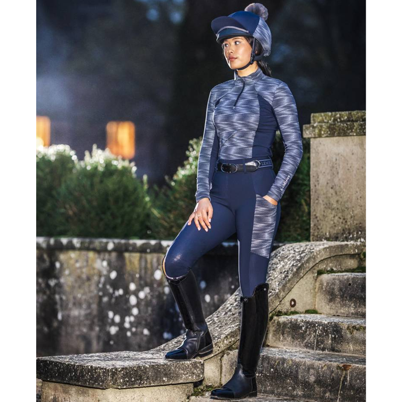 LeMieux Eleanor Pull On Breeches - Navy-5