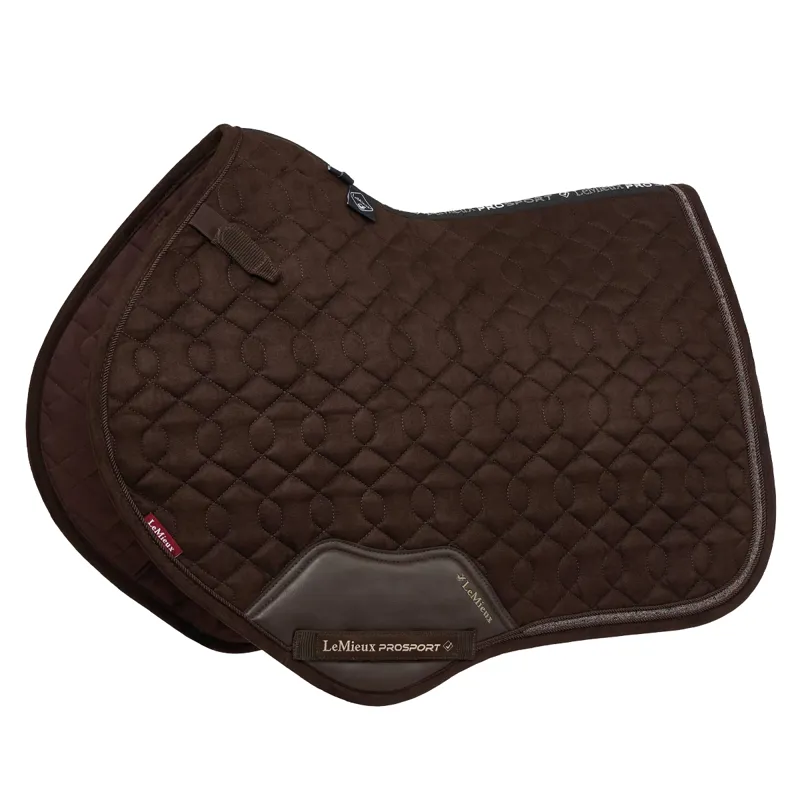LeMieux Crystal Suede Close Contact Pad - Brown