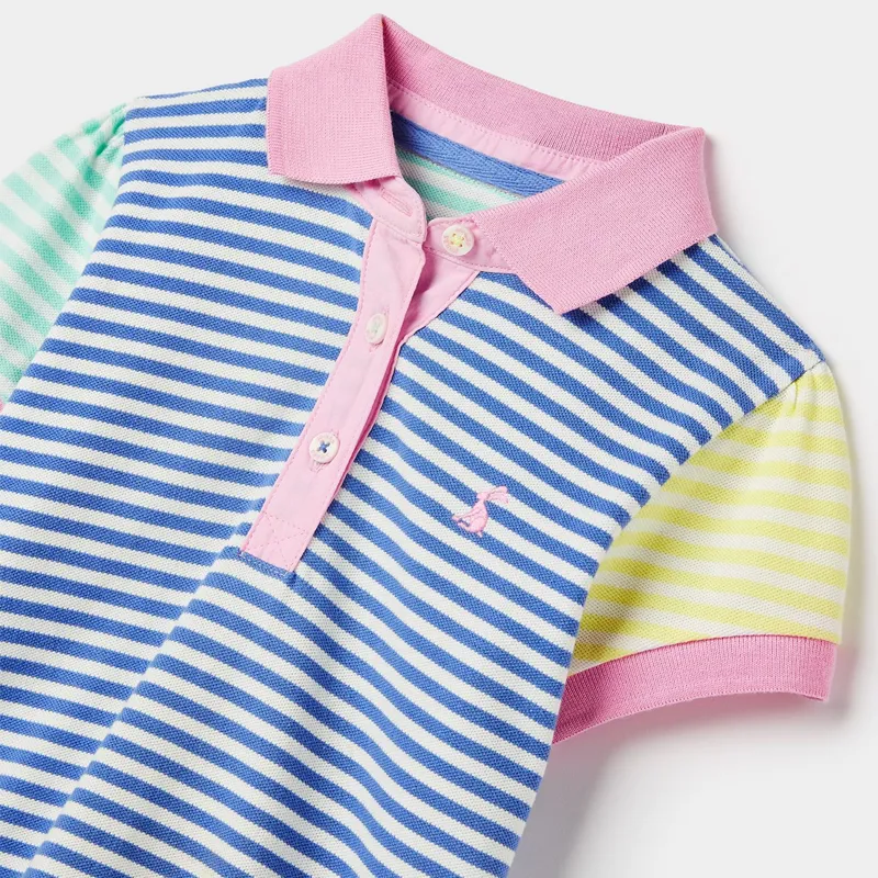 Joules Morgan Children's Polo Shirt - Blue Multi Stripe-1