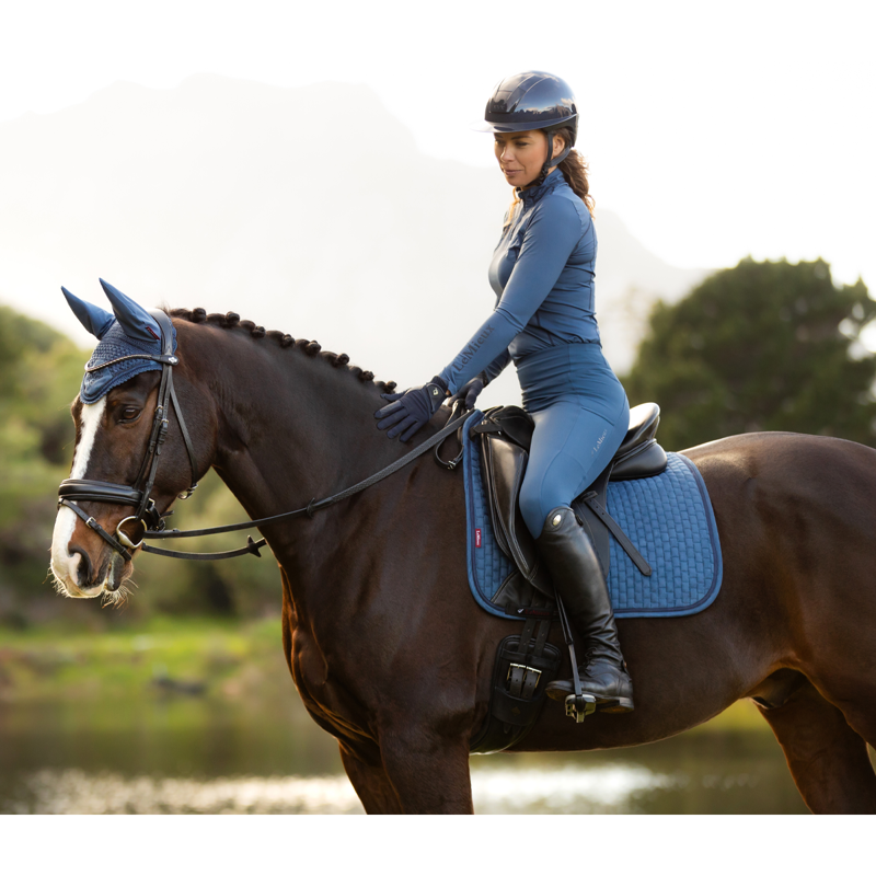 LeMieux Suede Dressage Square - Atlantic-3