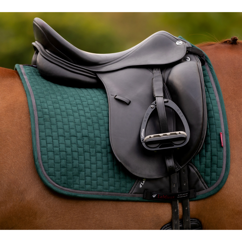 LeMieux Suede Dressage Square - Spruce-1