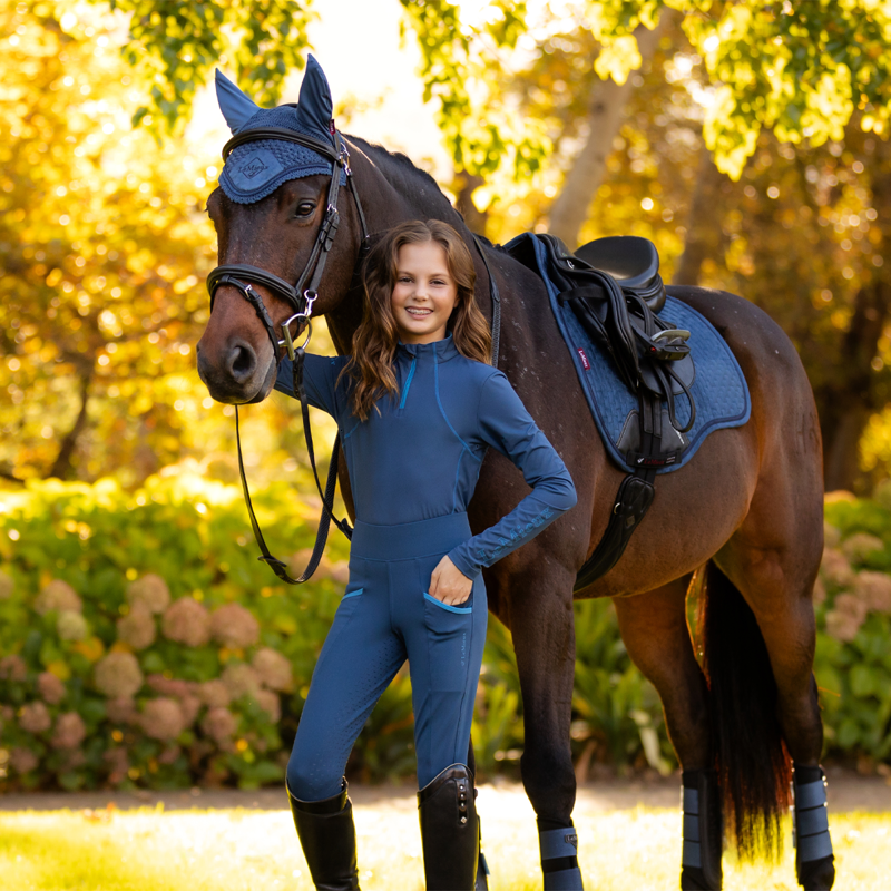 LeMieux Suede GP Square - Atlantic-1