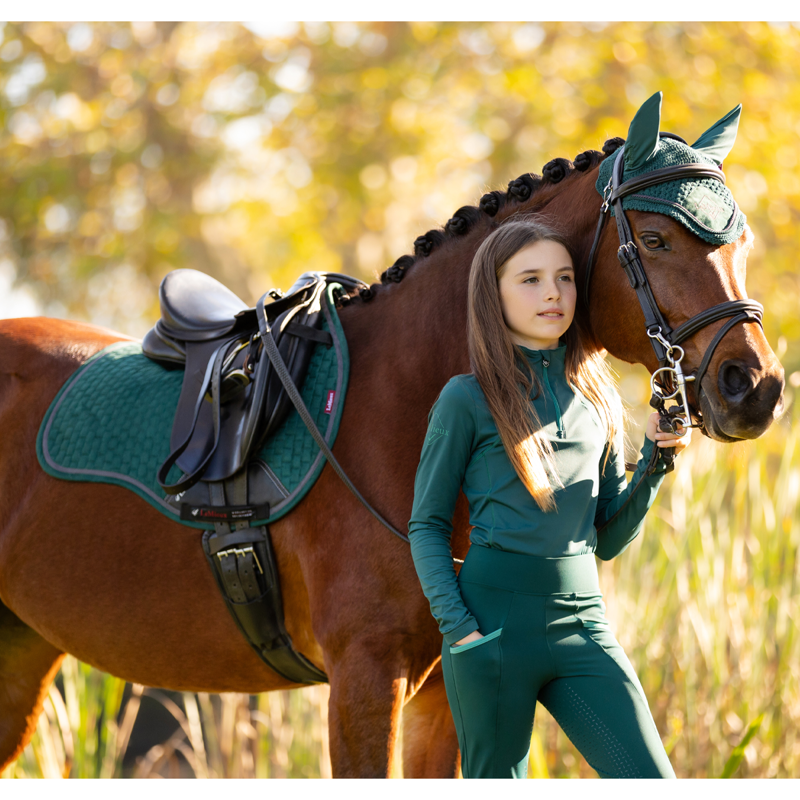 LeMieux Suede GP Square - Spruce-2
