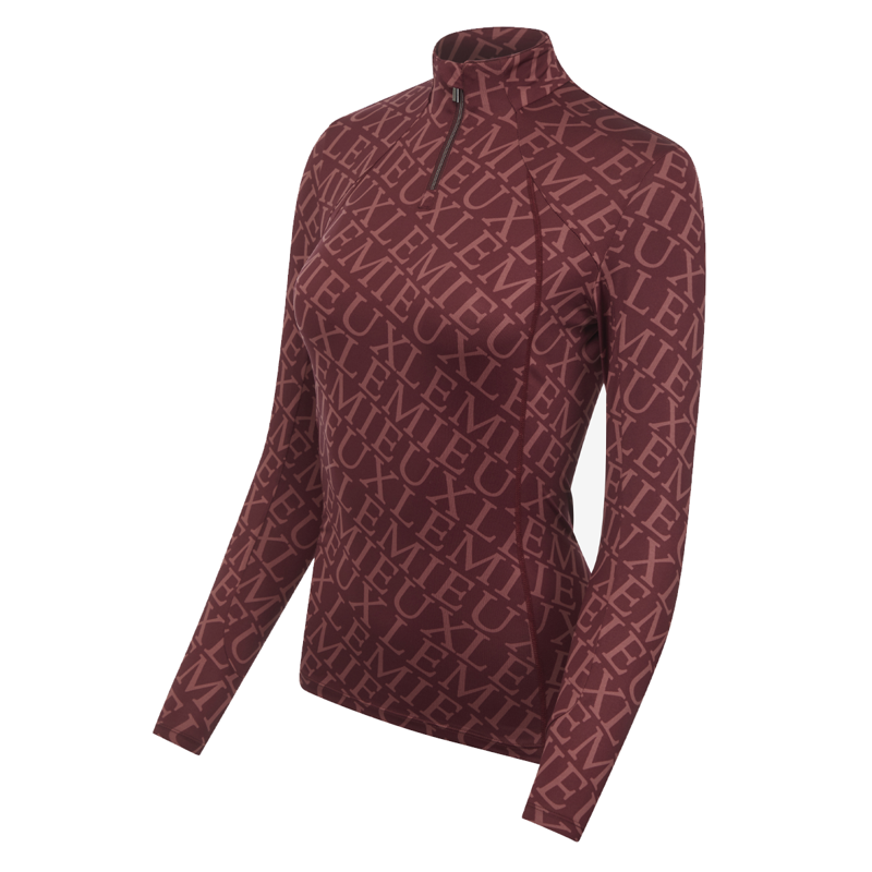 LeMieux Fleur Base Layer - Merlot-3
