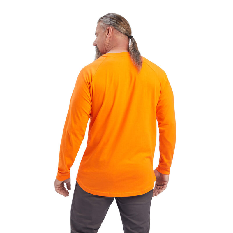 Ariat Men's Cotton Strong T-Shirt - Safety Orange-1