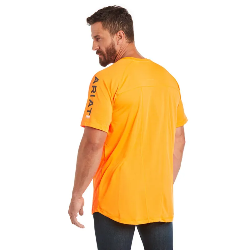 Ariat Men's Rebar Heat Fighter T-Shirt - Neon Orange-1