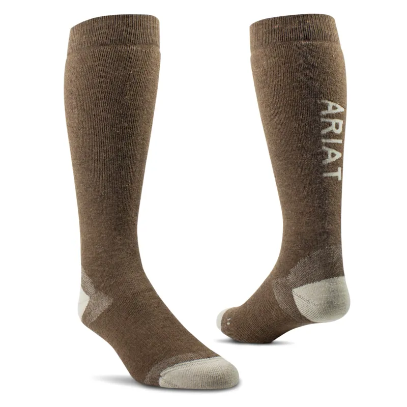 Ariat Unisex Country Performance Merino Socks - Earth