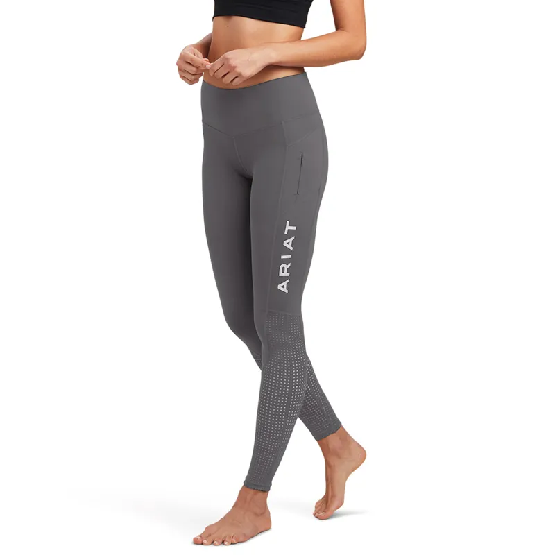 Ariat Women's Eos Full Seat Tights - Plum Grey-1