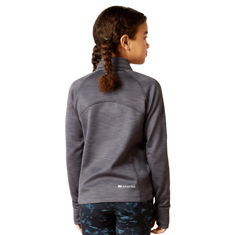 Ariat Youth TEK Team 1/2 Zip Sweatshirt - Ebony-1