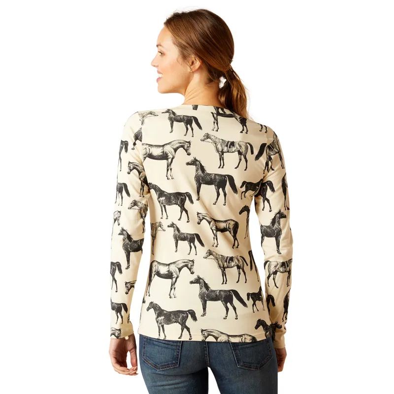 Ariat Women's Sepia Equine T-Shirt - Summer Sand-1