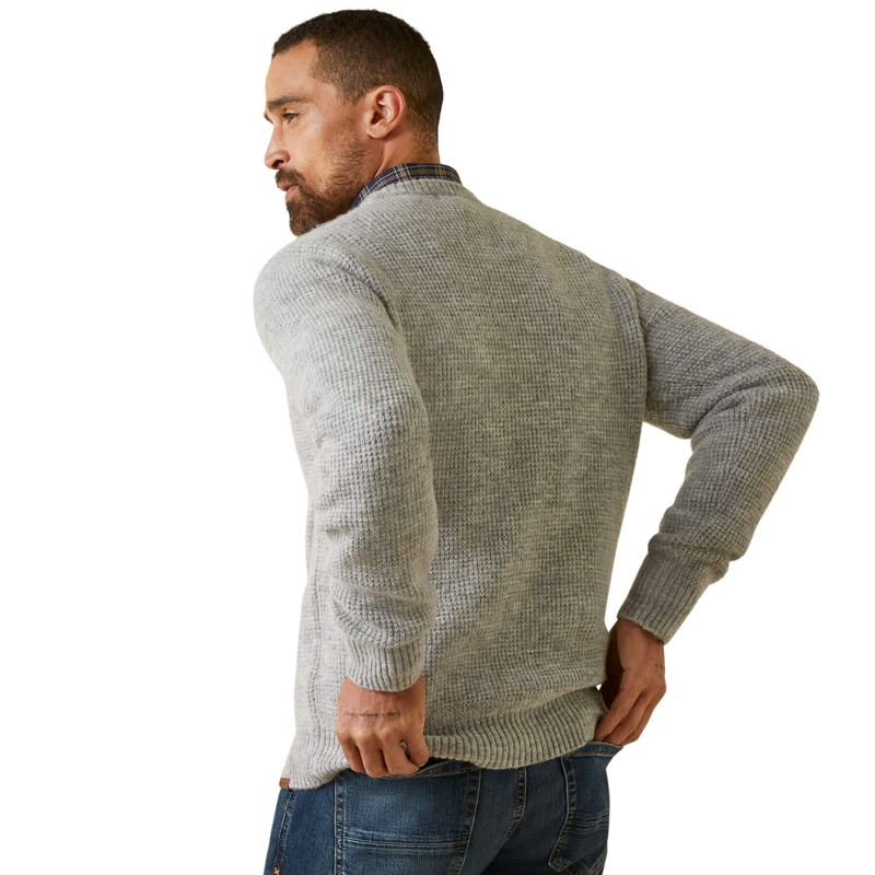 Ariat Men's Mill Valley Sweater - Heather Grey-1