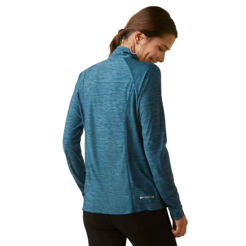 Ariat Women's Laguna 1/4 Zip Top - Reflecting Pond-1