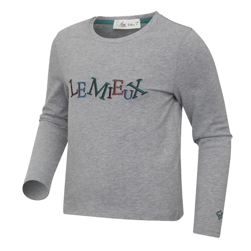 LeMieux Mini Jamie Long Sleeve Top - Grey-1