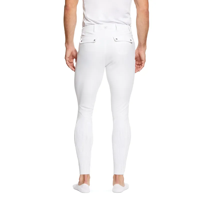 Ariat Men's Tri Factor Grip Knee Patch Breech - White-1