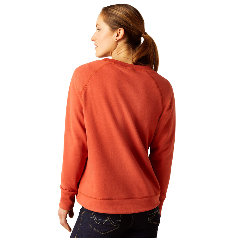 Ariat Women's Benicia Sweatshirt - Burnt Brick-1