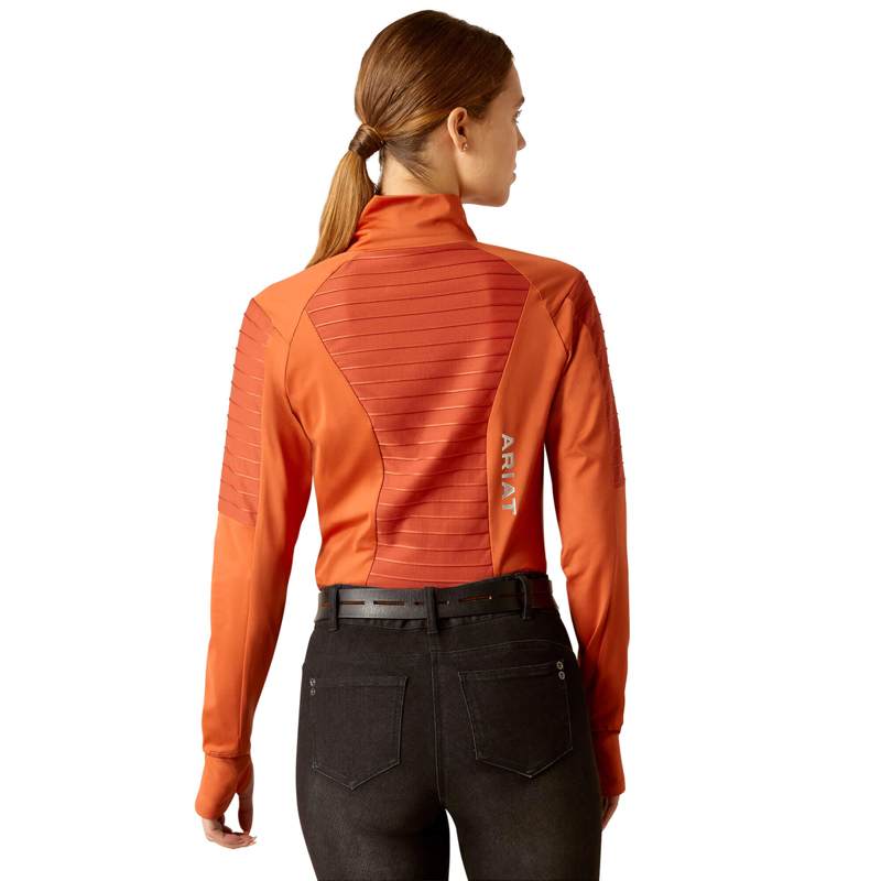 Ariat Women's Facet Base Layer - Burnt Brick-1