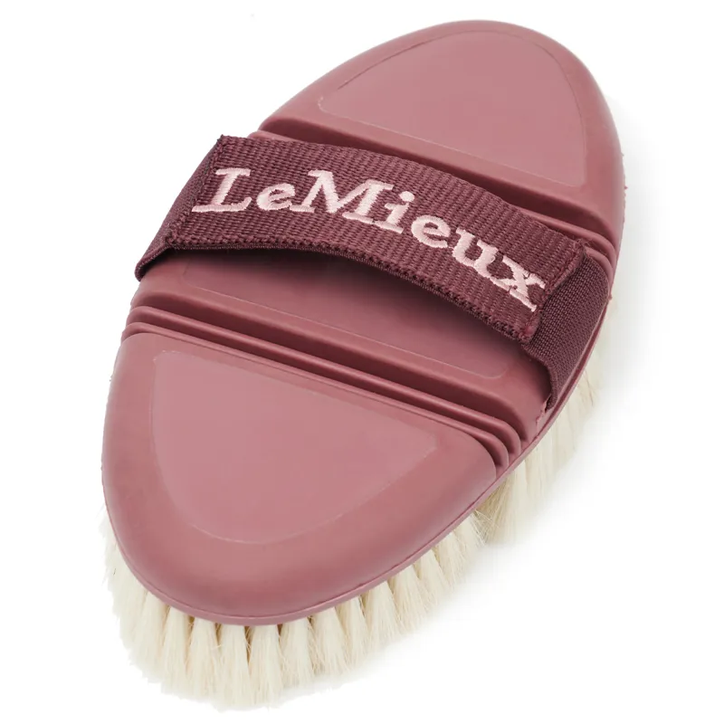 LeMieux Flexi Goat Hair Body Brush - Orchid-1