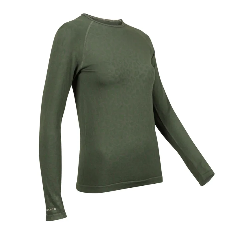 Aubrion Balance Seamless Top - Green-1
