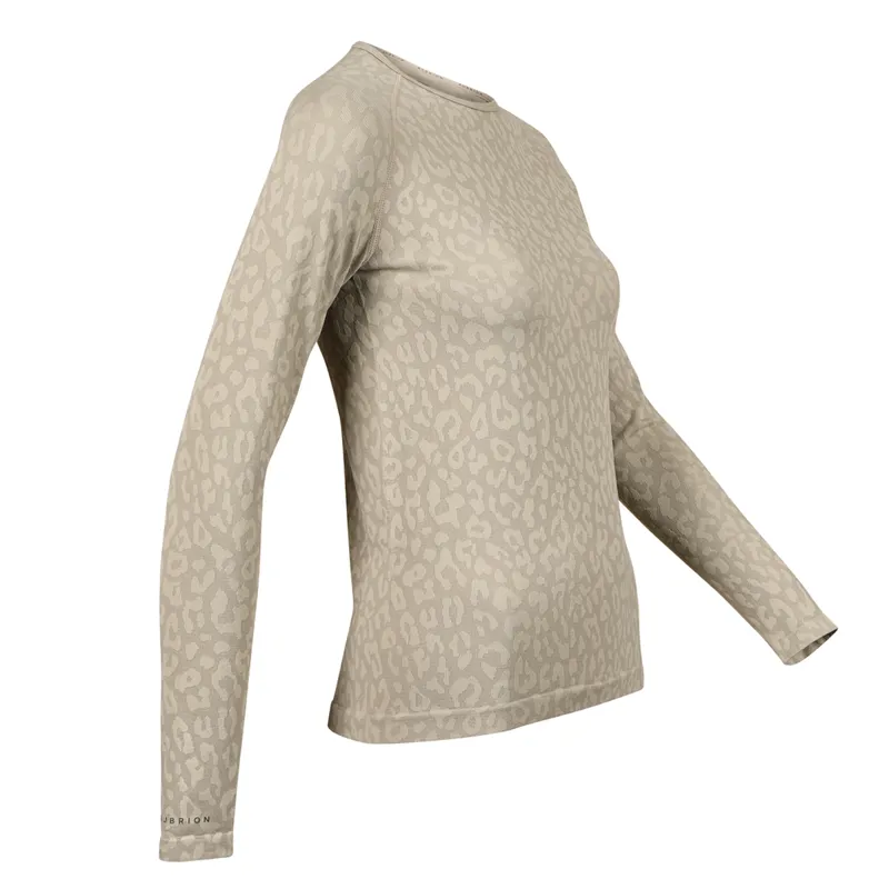 Aubrion Balance Seamless Top - Taupe-1