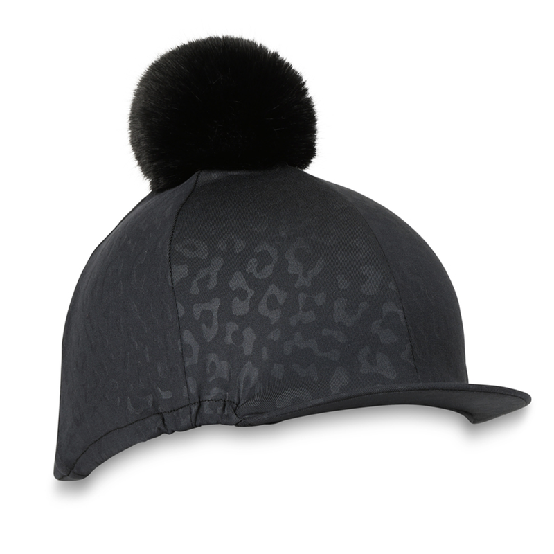 Aubrion Leopard Print Hat Cover - Black-1