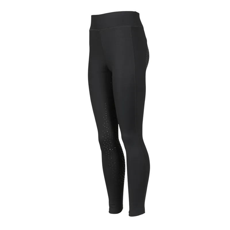 Aubrion Young Rider Shield Winter Riding Tights - Black-1