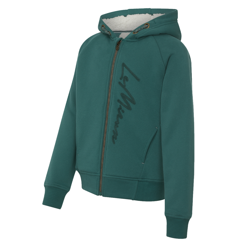 LeMieux Young Rider Hollie Sherpa Lined Hoodie - Evergreen-1