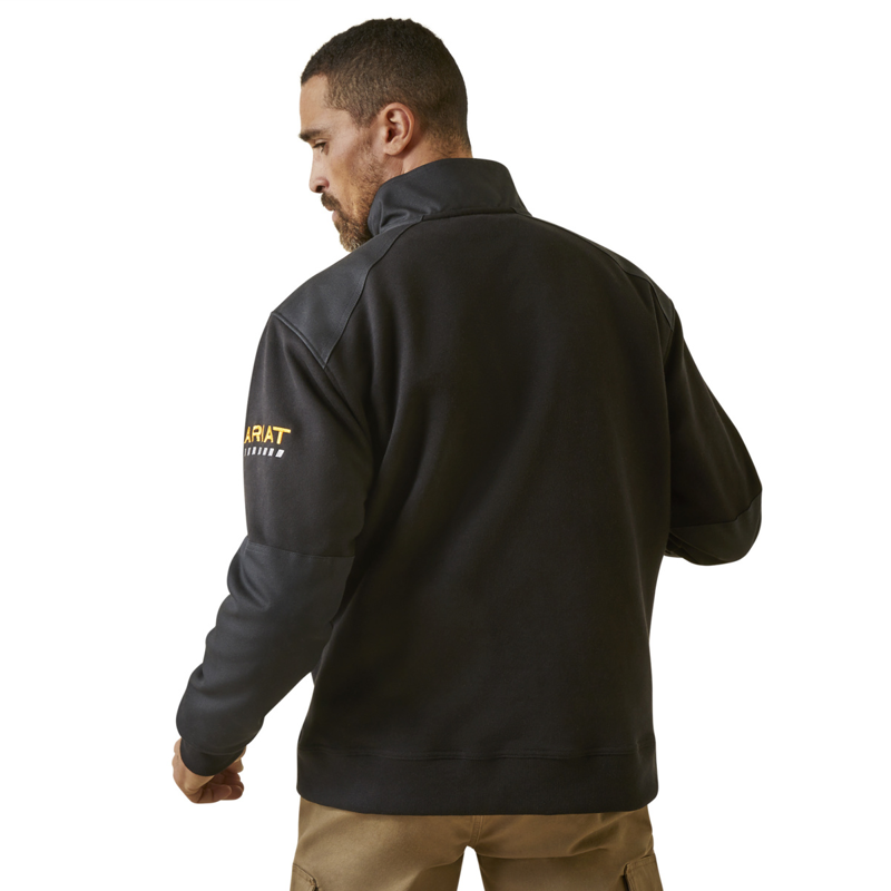 Ariat Men's Rebar Workman Duracanvas Sweatshirt - Black-1