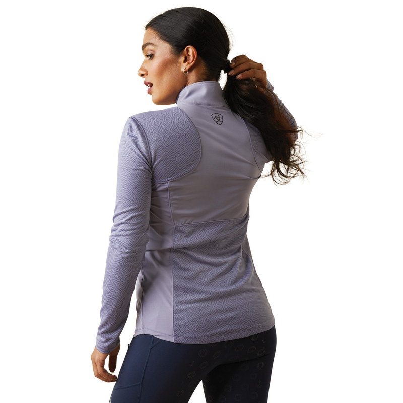 Ariat Women's Breathe 1/4 Zip Baselayer - Dusky Granite-1