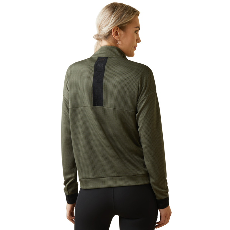 Ariat Women's Breathe 1/2 Zip Sweatshirt - Beetle-1