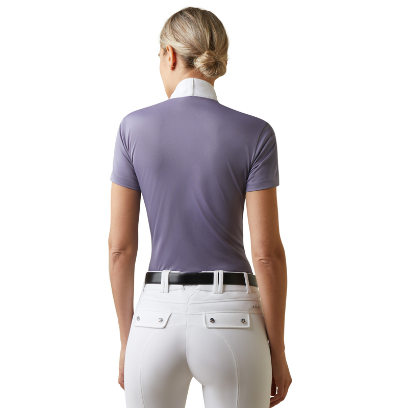 Ariat Women's Aptos Short Sleeve Show Shirt - Dusky Granite-1