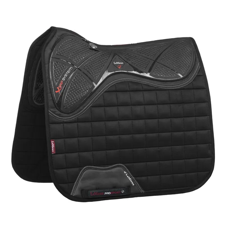 LeMieux X-Grip Twin Sided Dressage Square - Black