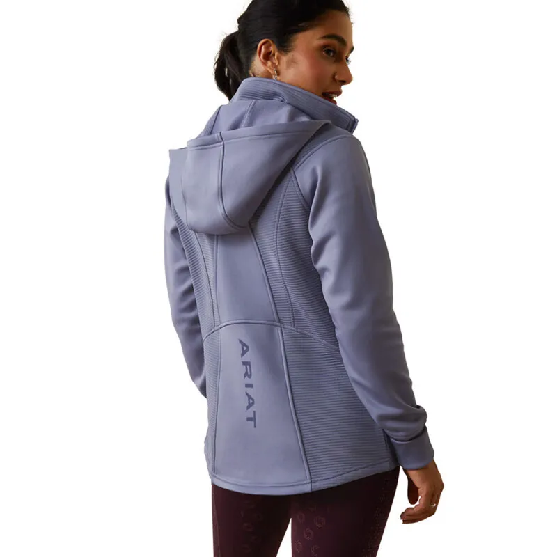 Ariat Women's Wilde Full Zip Sweatshirt - Dusky Granite-1