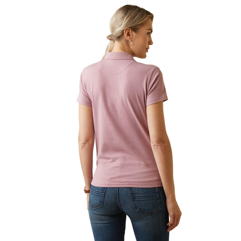 Ariat Women's Cloverdale Polo - Nostalgia Rose-1