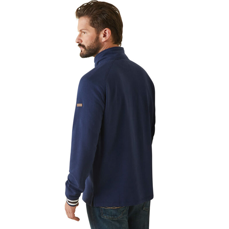 Ariat Men's Portola 1/2 Zip Sweatshirt - Navy-1