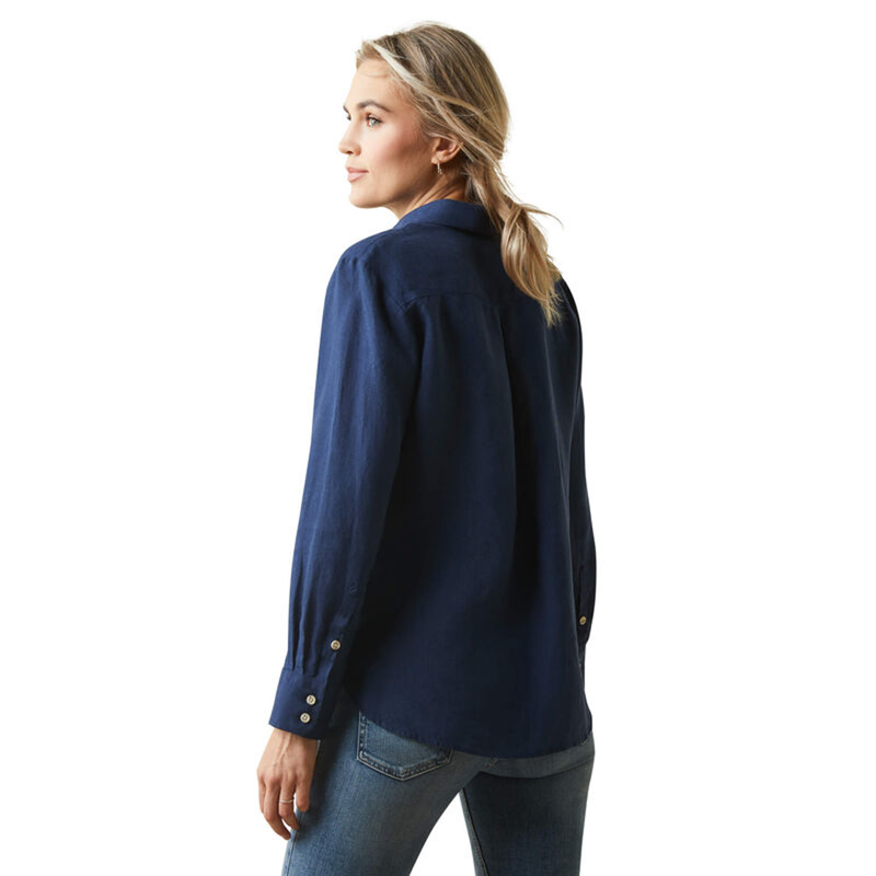 Ariat Women's Cazadero Blouse - Navy-1