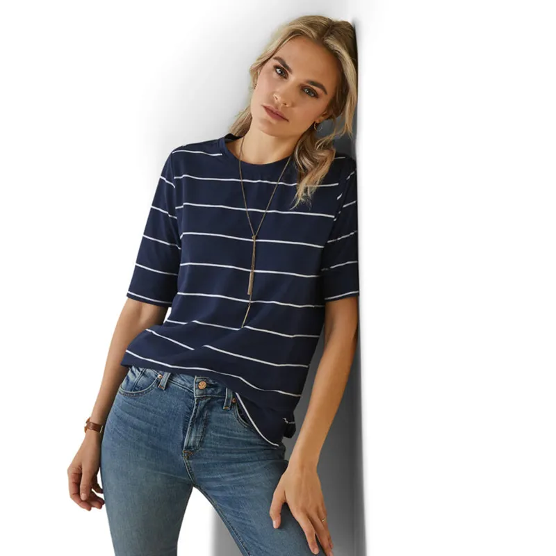 Ariat Women's Windsor T-Shirt - Navy Stripe