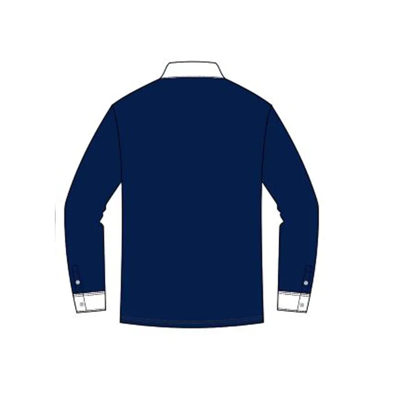 Mark Todd Men's Long Sleeve Competition Shirt - Navy/White-1