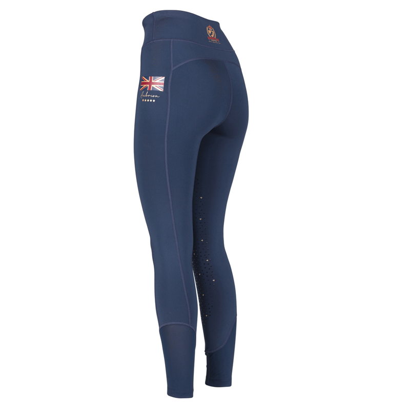 Aubrion Team Sculpt Riding Tights - Navy Blue-2