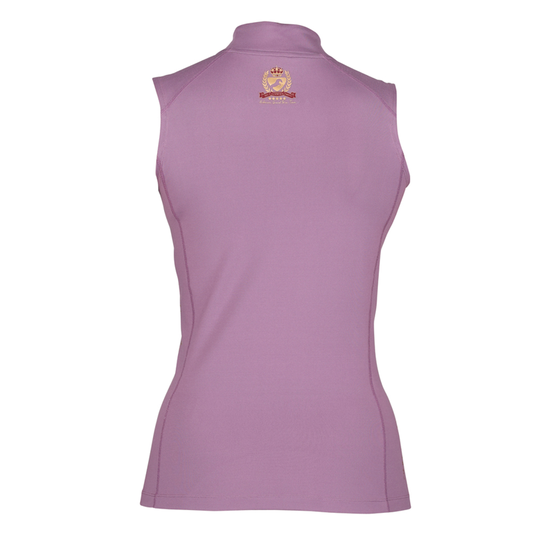 Aubrion Team Sleeveless Base Layer - Mauve-2