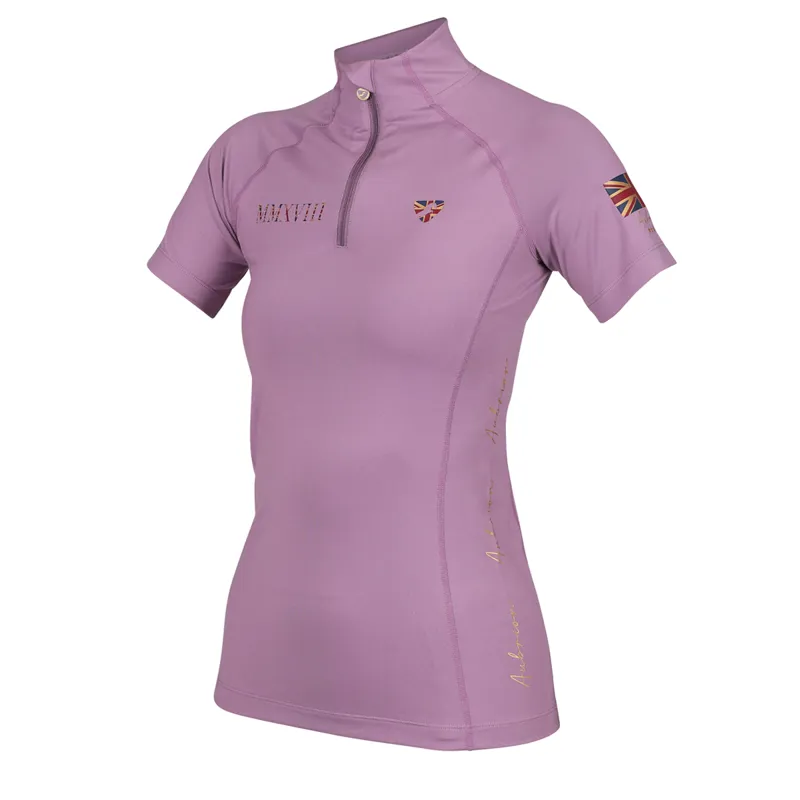 Aubrion Team Short Sleeve Base Layer - Mauve-1